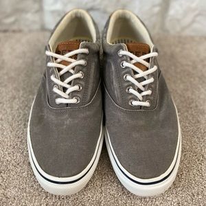 Sperry Top-Sider Grey Twill Striper CVO Sneaker (1048073) Men’s Size US 10